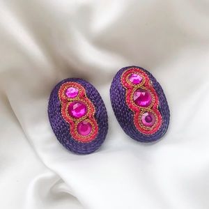 Vintage 70s Moroccan Clip Earrings